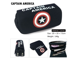 Estojo Criativo Do Capitão América Para Lápis, Infantil Carteira De Material Escolar, Preto. Aquaforge