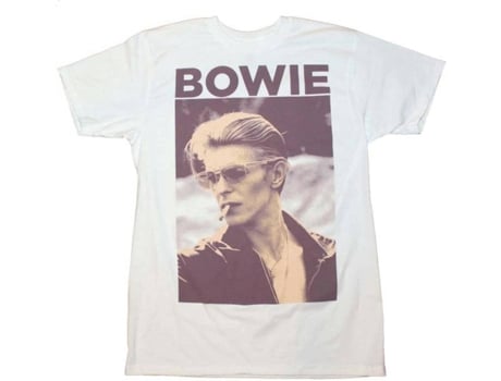 T-Shirt DAVID BOWIE Smoking SBranca
