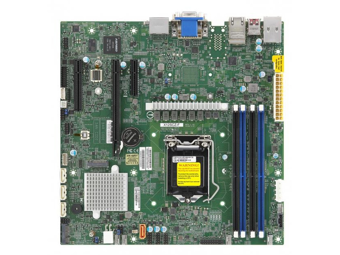 Placa Mãe SUPERMICRO Mbd-X12Scz-F Intel Intel W480 Lga 1200
