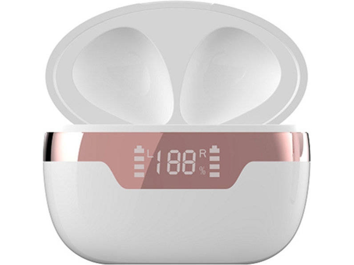 Auriculares Bluetooth True Wireless ENKERS 5.2 com Caixa de Carregamento Mini Usb-C Sport com Mic