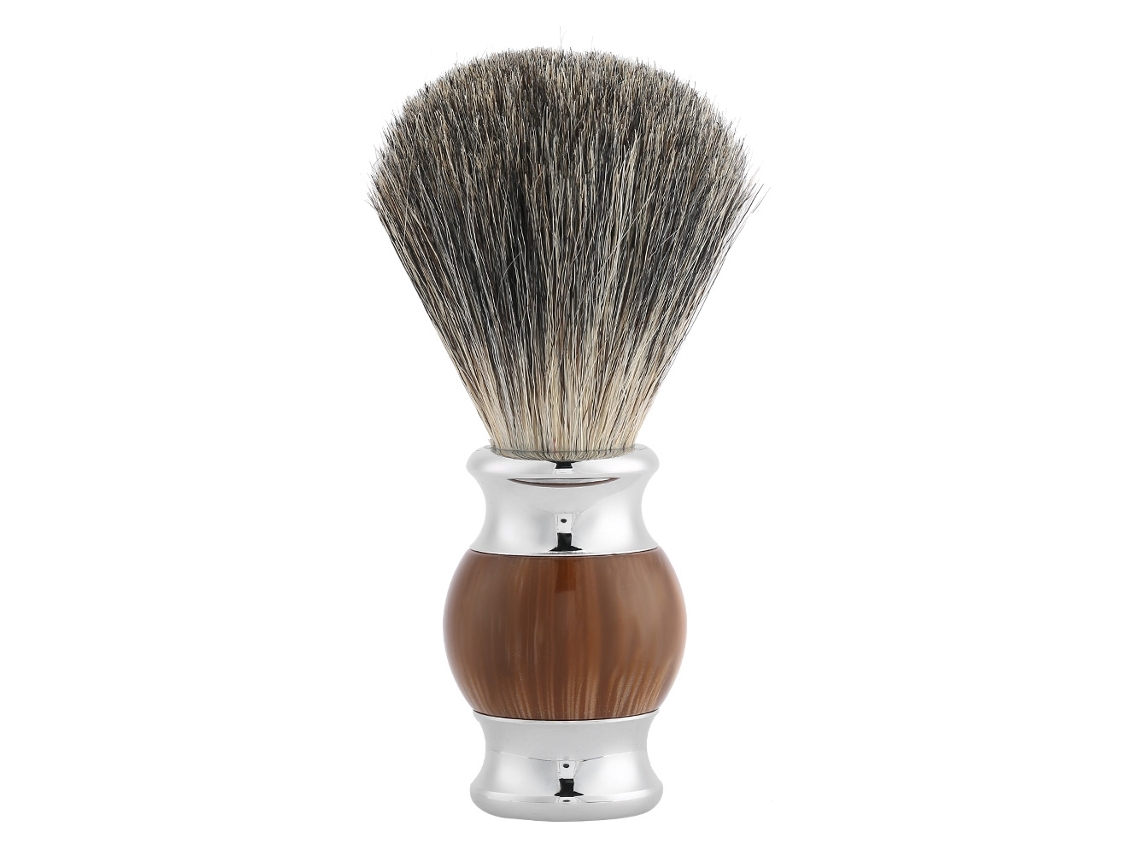 Pincel De Barbear Portátil Para Homem Com Cabelo Sintético Suave Cor Ágata Para Barbear E Mustache