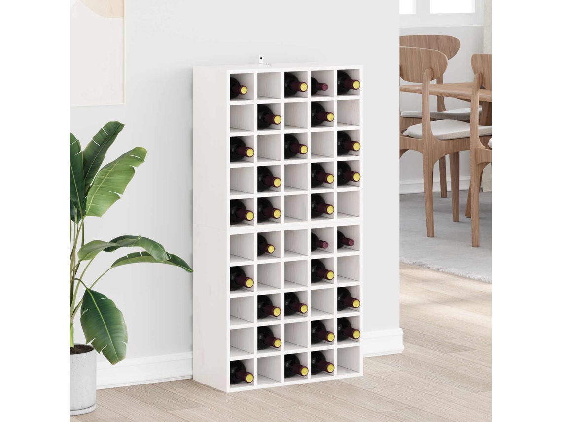 Vidaxl Escorredor De Vinho 2 Unid. Branco 56 X 25 X 56 Cm