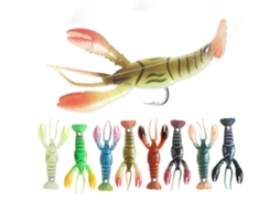 Isca de Lagosta Artificial 8pcs para Pesca Salgada e Doce