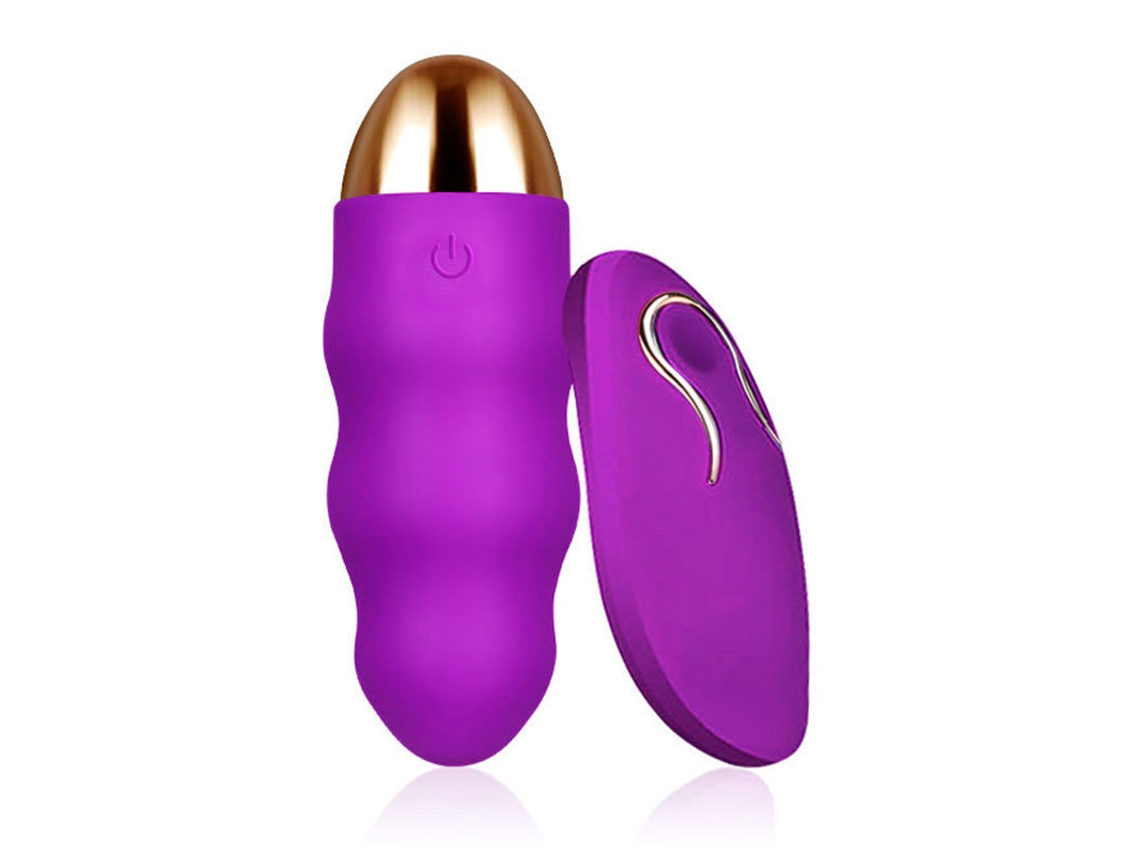 Vibrador de Controle Remoto de 12 Frequências Estimulador de Clitóris Feminino Roxo YIZHOOD