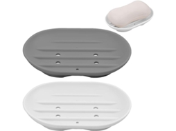 2026-portavasos De Jabón De Silicona, Caja Portátil De Jabón Para Ducha, Portavasos Con Drenaje Automático