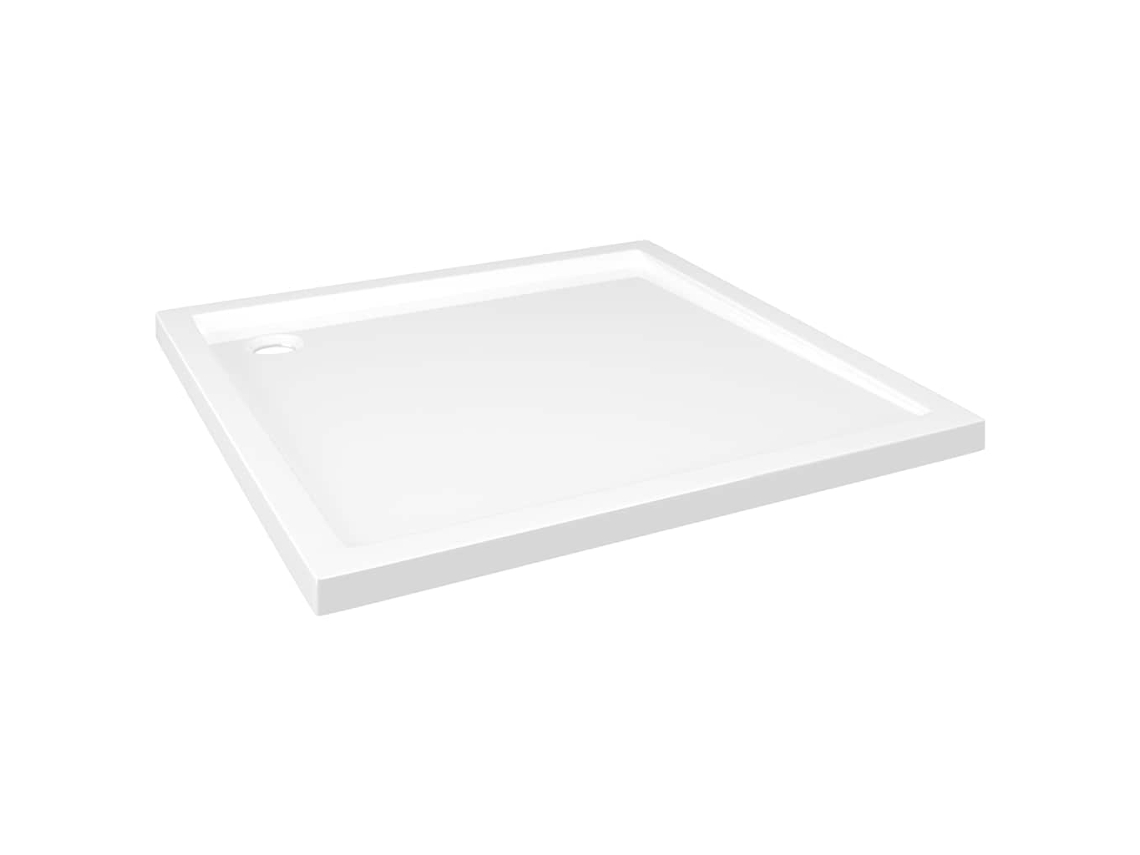 Base De Chuveiro Vidaxl Branco Fibra De Vidro (80x80cm)