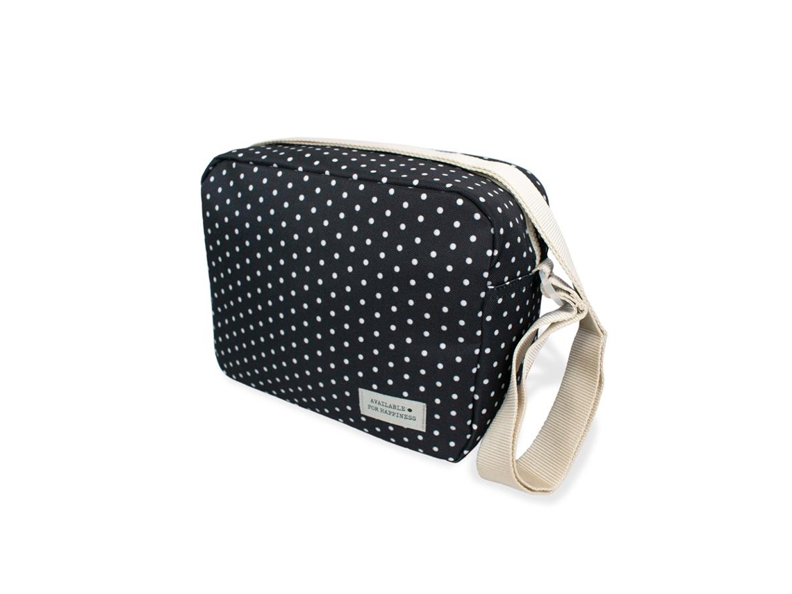 Lancheira FIRMO Happiness (Preto - 25 x 20 x 12,5 cm)