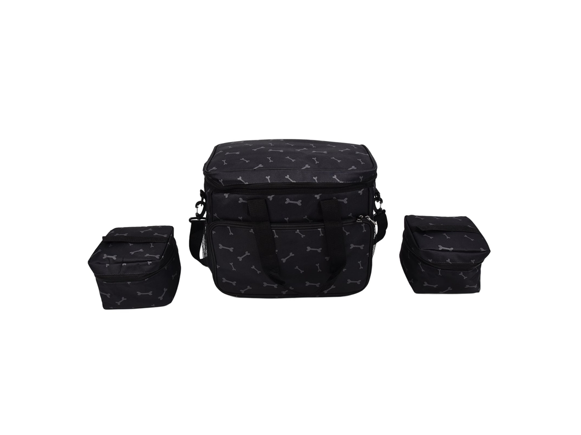 Primerox bolsa de Viagem para Cães em Tecido Oxford com 2 Recipientes de Armazenamento de Alimentos e Acessórios
