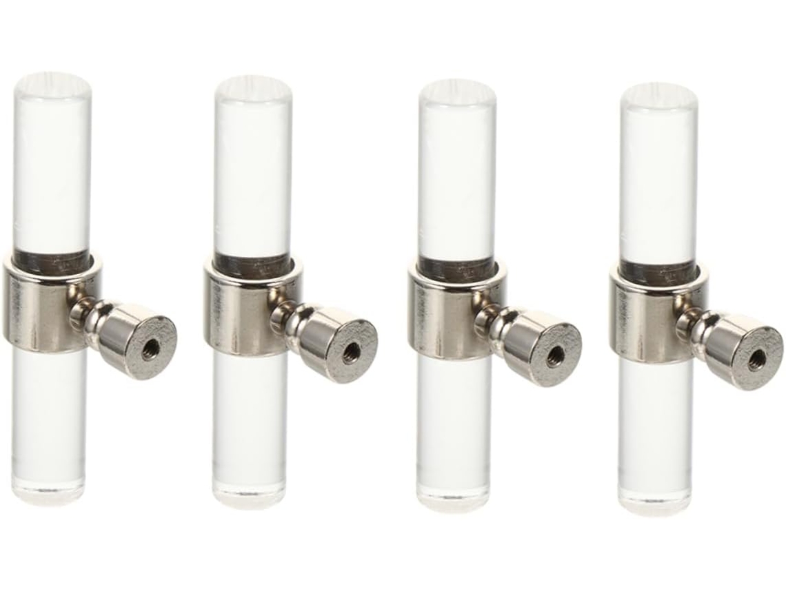 Conjunto De 8 Puxadores De Porta/armário Em Acrílico Transparente