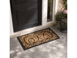 Vidaxl Tapete De Porta Retangular 45x75 Cm Borracha E Fibra De Coco