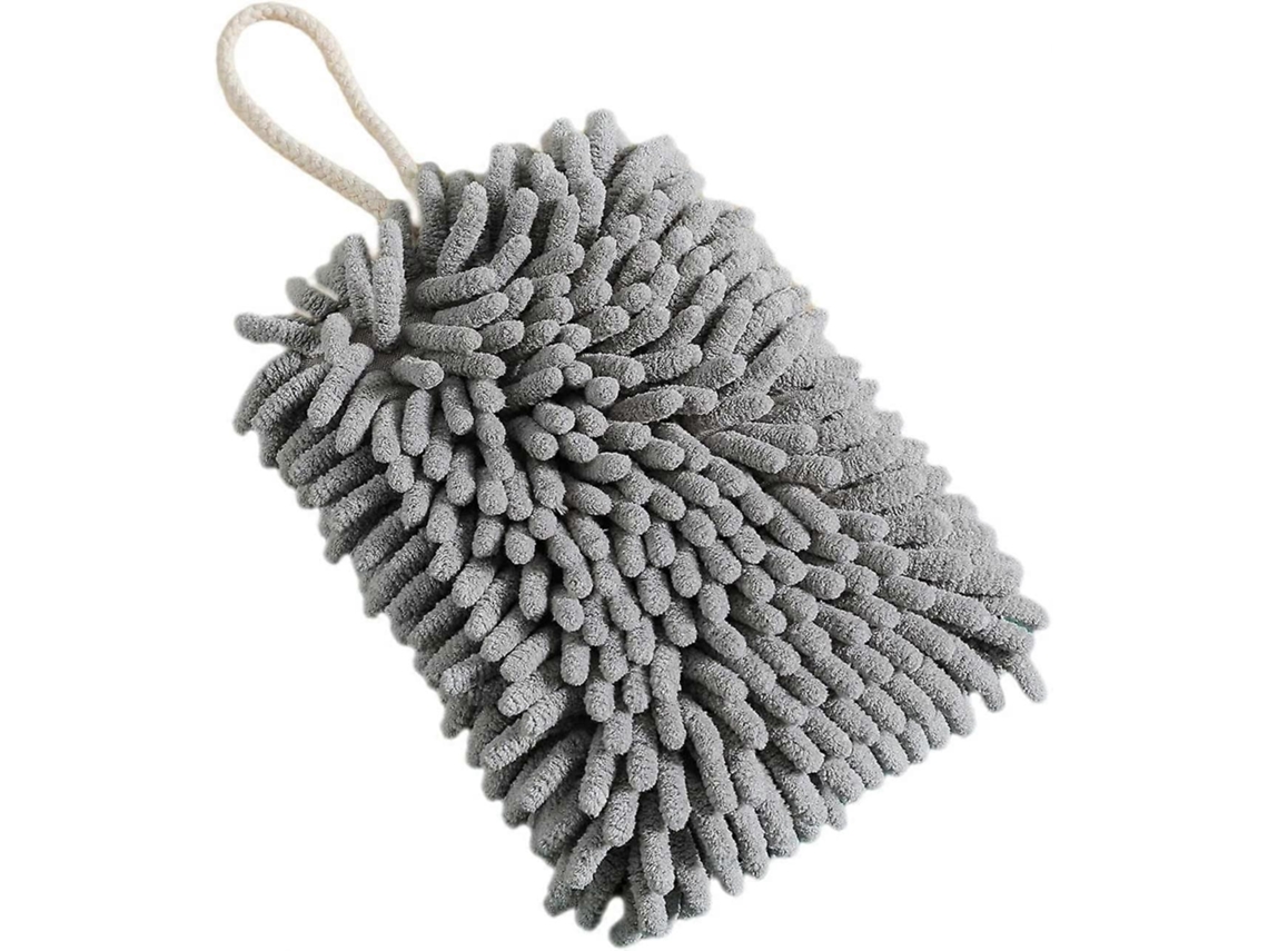 Rebe toallas de Mano para Baño de Microfibra Chenille Suaves Y Flufadas Con Cordón, Secado Rápido para Baño Y Cocina