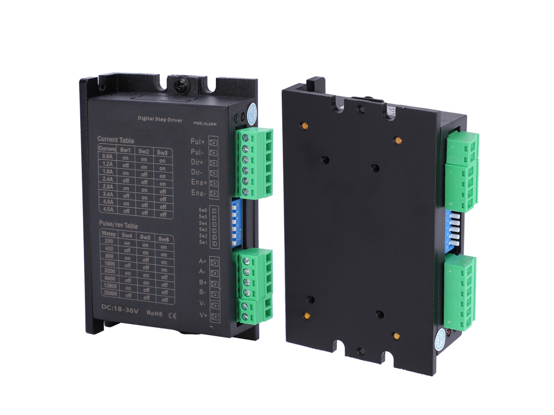 Controlador De Motor De Passo De 2 Fases 4.5a Dc18~36v Fyqm4045a Para Cnc 20~42mm