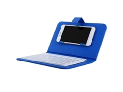 Mini Teclado Sem Fio Bluetooth Com Estojo De Couro Para Iphone Nostalgia88