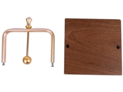 Suporte Elegante Estética - Base De Madeira - Cabeçalho De Alumínio - Multifuncional - Para Casa/escritório/restaurantes - Projeto Robusto - Suporte D