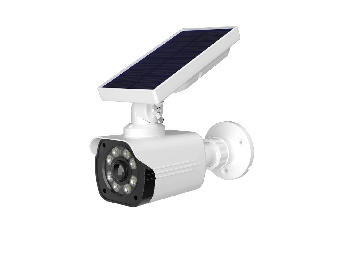 Câmera De Segurança Externa À Prova D'água Com Led Solar E Sensor De Movimento.