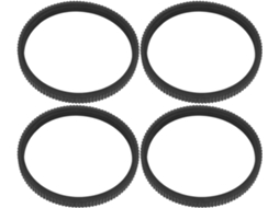 Pretyzoom Conjunto De 4 Correias Transmissão Borracha Dentadas Pretas