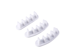 Peças Moldura De Prática De Unhas Artísticas 10 Unhas Falsas Base De Pontes Artificiais Para Manicure (branco)