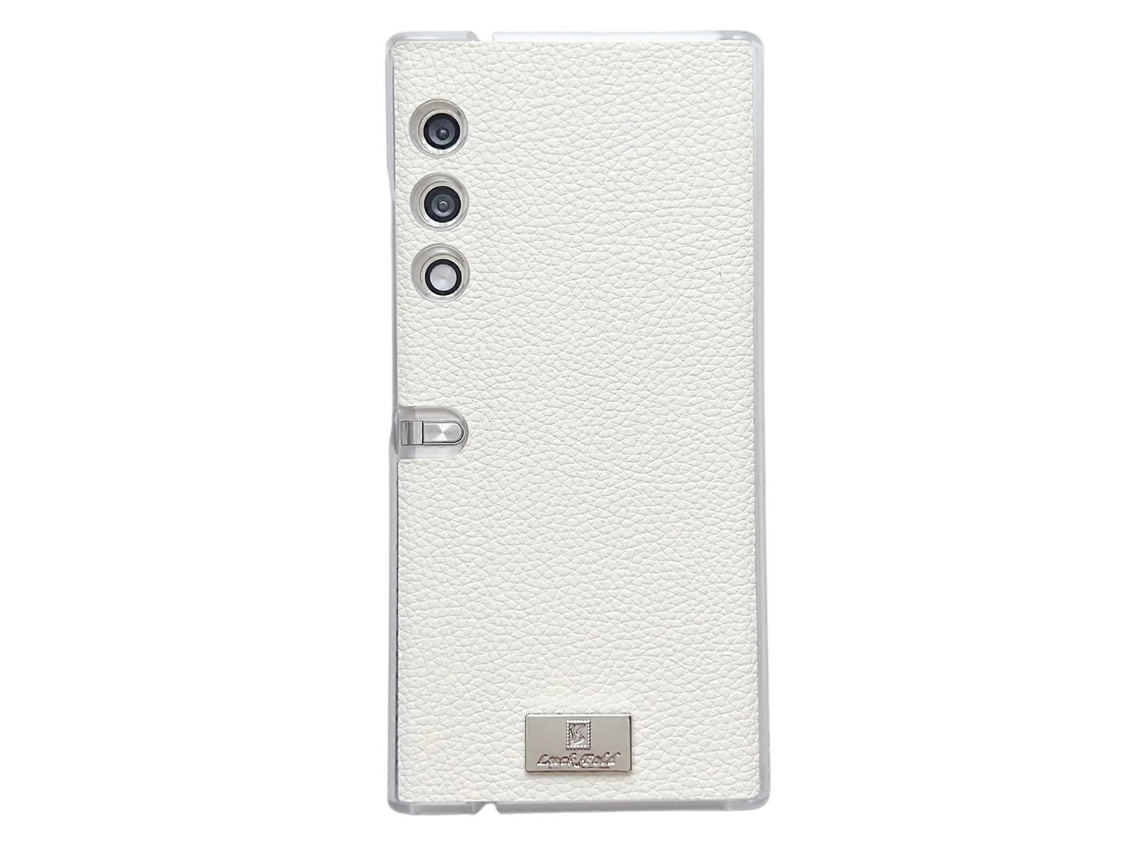 Capa De Celular Com Textura De Lichia E Borda Transparente Para Bolsa Honor V
