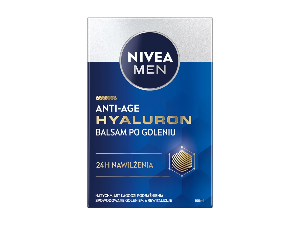 Bálsamo pós-barba antienvelhecimento Nivea Men com ácido hialurônico, 100 ml