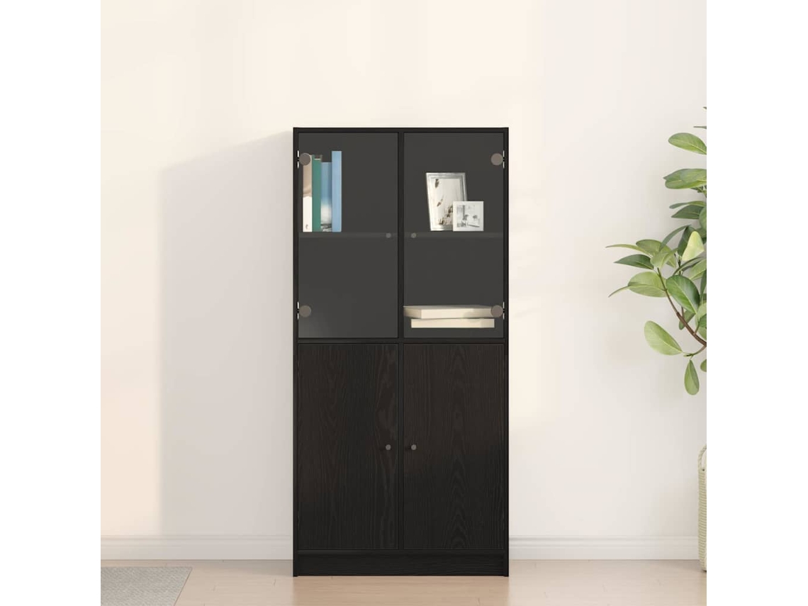 Vidaxl Buffê Carvalho Preto 68 X 37 X 142 Cm