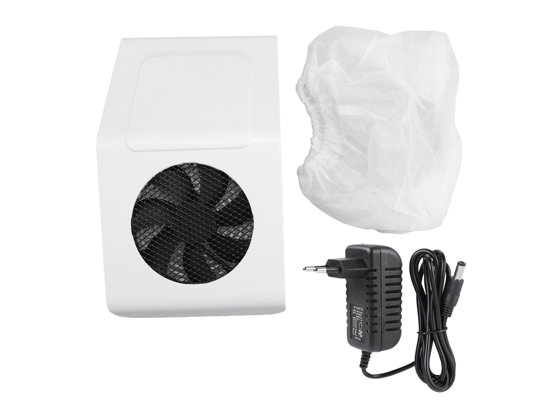 80w Professional Nail Fan Vacuum Cleaner Eu Plug Adjustable Dust Collector