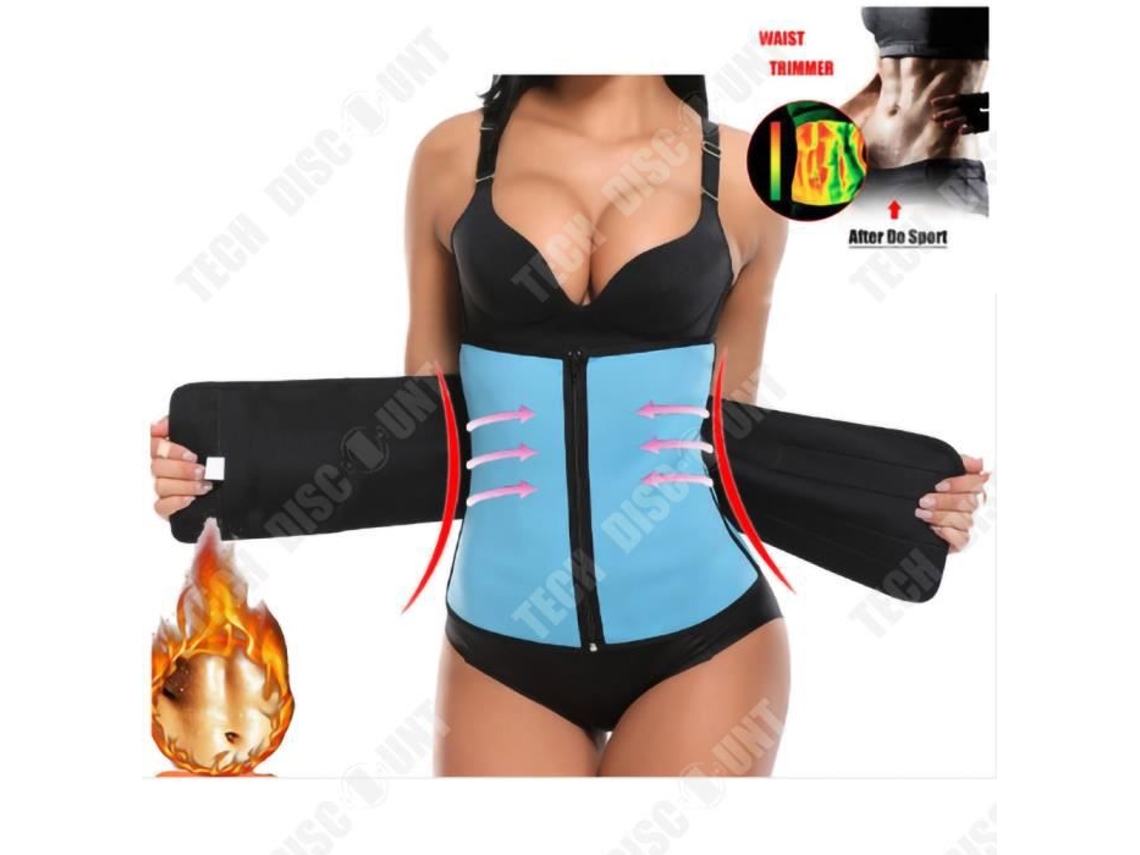 Cinto de Suor Ajustável Tecido de Neoprene Preto