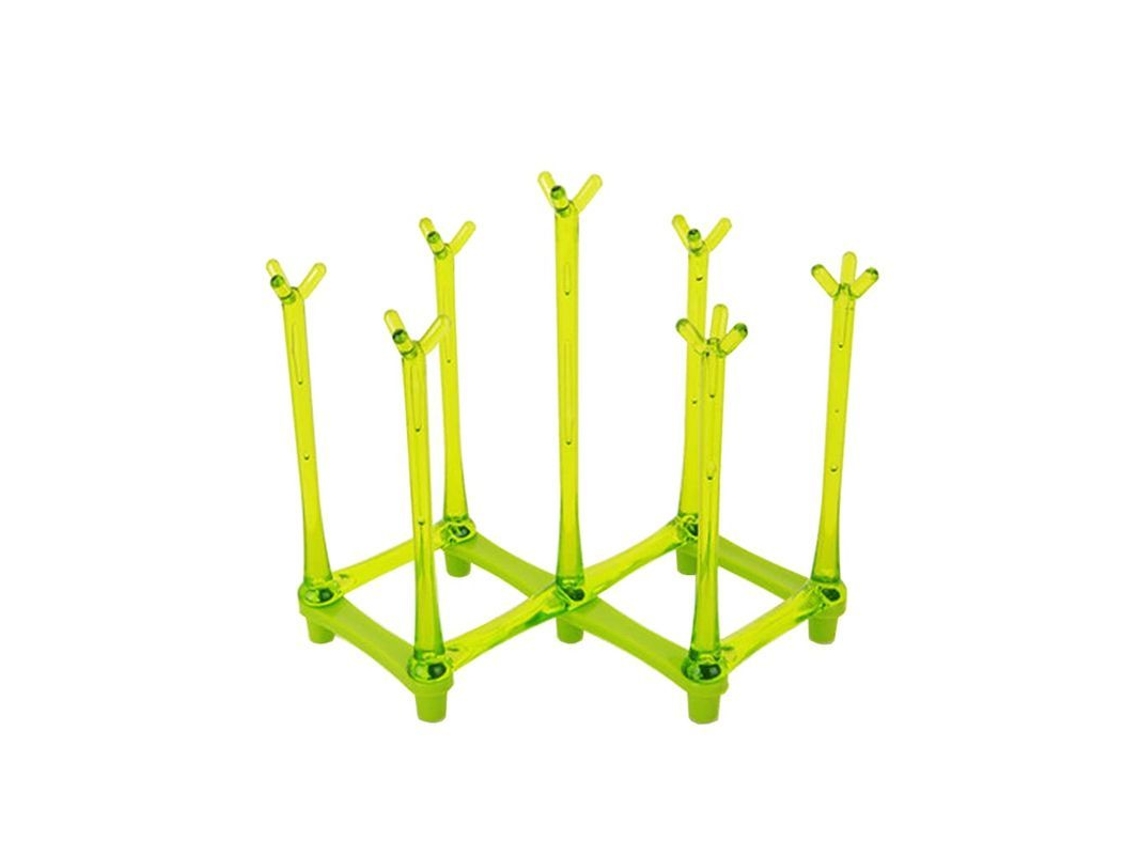 Prateleira de Secagem Expandível Nova Line Linjou para garrafas (verde)