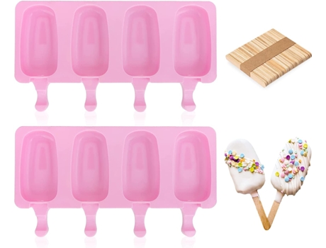 Molde de Gelados AIXMEET (Silicone - Rosa)