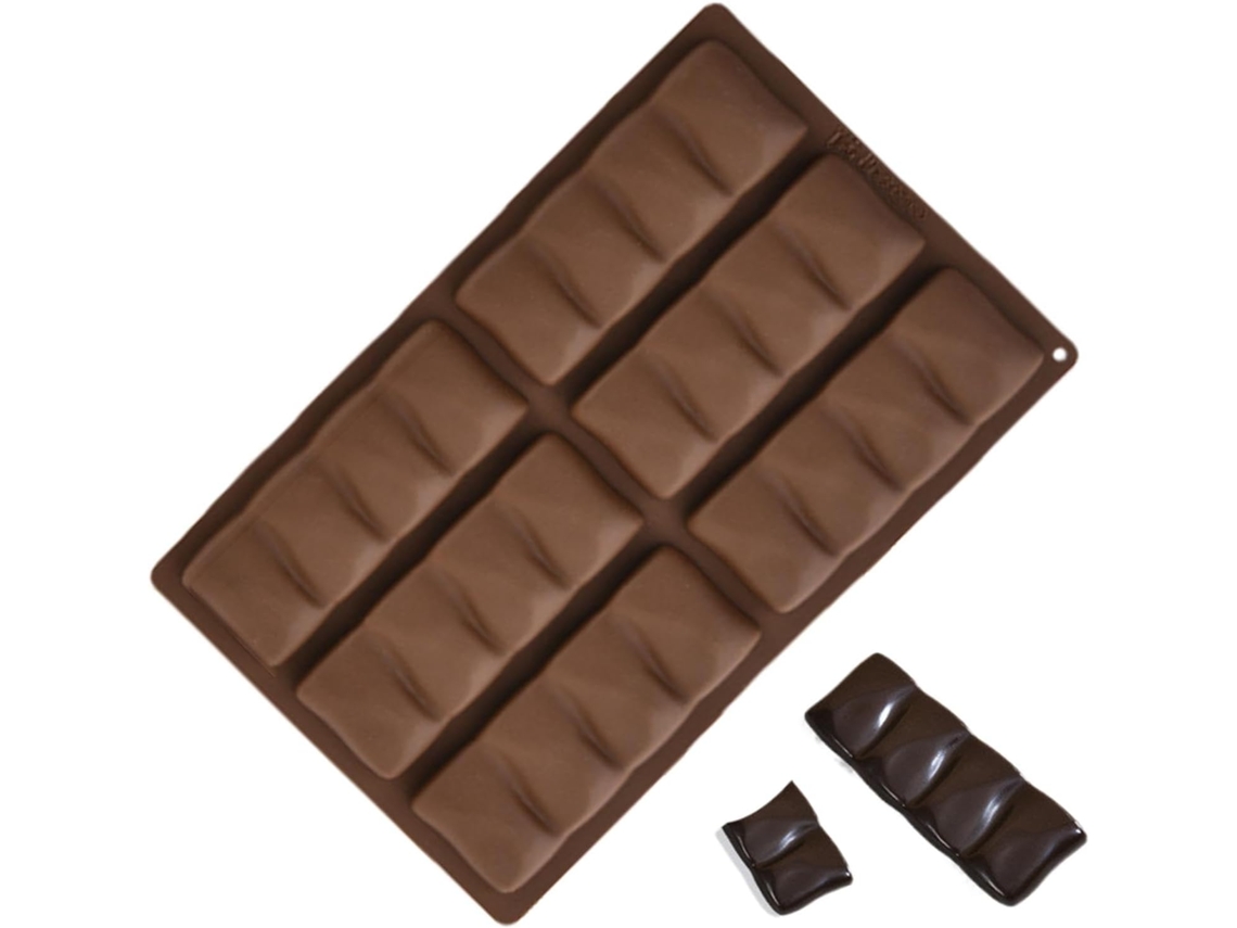 Forma De Silicone Barras De Chocolate Energéticas Com Fácil Desenformar.