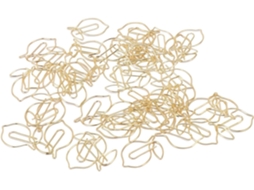 Clips de papel macios em formato Limão, clipes de ferro dourado para organização fora da mesa, escola e casa, 100 unidades.