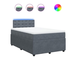 Box Spring Bed, Box Spring Beds Vidaxl Cinzeto Veludo (120 X 190 Cm)