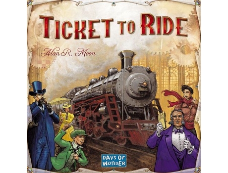 Jogo de Tabuleiro Ticket To Ride (Idade Mínima: 8 - Nível Dificuldade: Intermédio)