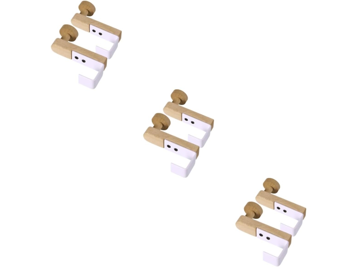 Conjunto de 3 Toalheiros Fáceis de Instalar SFUSHOS (2 Peças X 3)