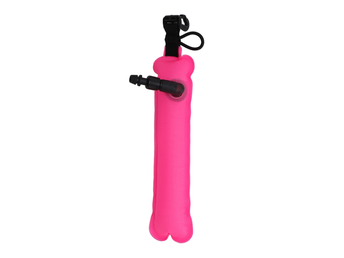 BOIA de mergulho portátil com válvula, para scuba, snorkeling, atividades aquáticas, rosa
