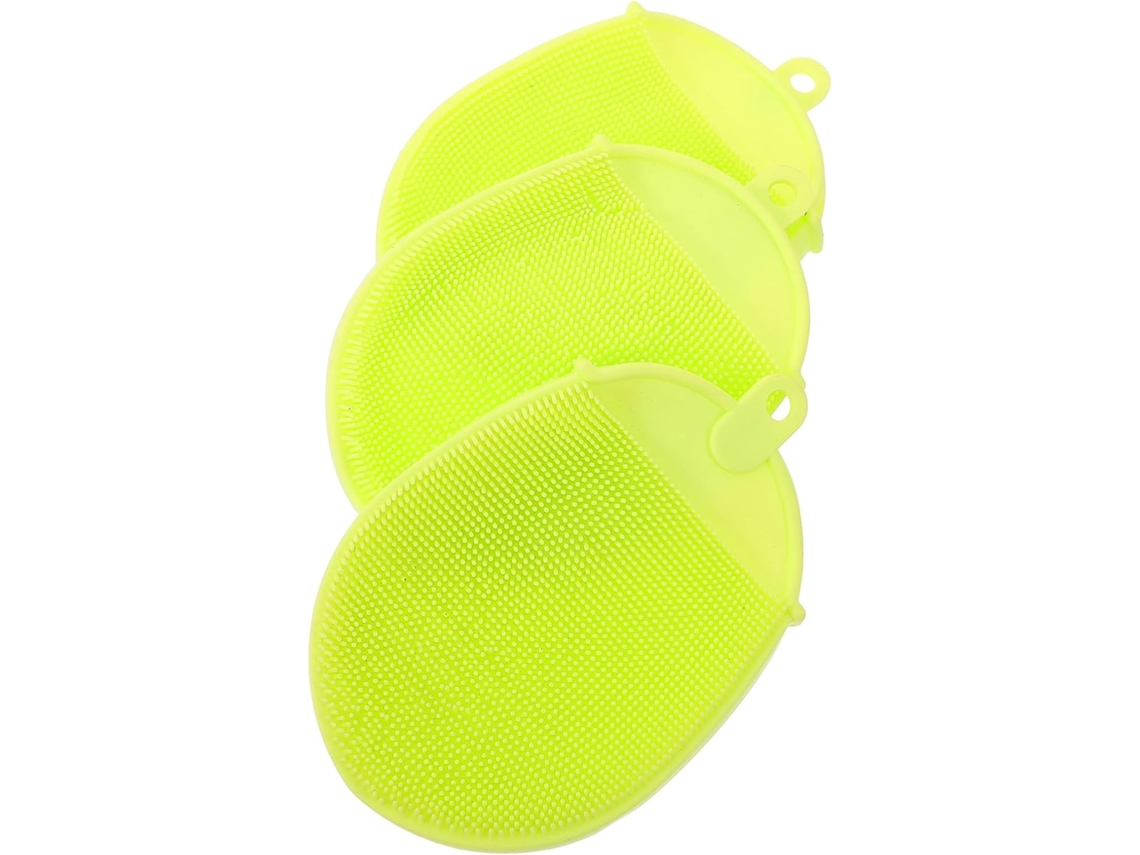 Lurelia Conjunto De 3 Escovas De Banho Para Bebé, Silicone Macio, Com Argola E Massagem Suave