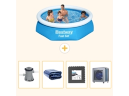 Bestway Piscina Bestway Fast Set Redonda - 244x61 Cm - 5-peças S190