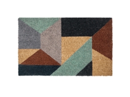 Felpudo Beliani Kipmik De Fibra De Coco Multicolor 45x75