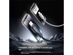 Cabo Baseus Ultra-speed Series Pd27w Tipo C Para Ip, Transmiss?o De Dados, 1 M/2 M De Comprimento