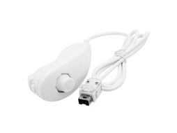Controle Nunchuck Para Nintendo Wii, Com Alça Curva E Joystick Para Jogos, Compatível Com Nintendo Wii/wii U. Hengjian