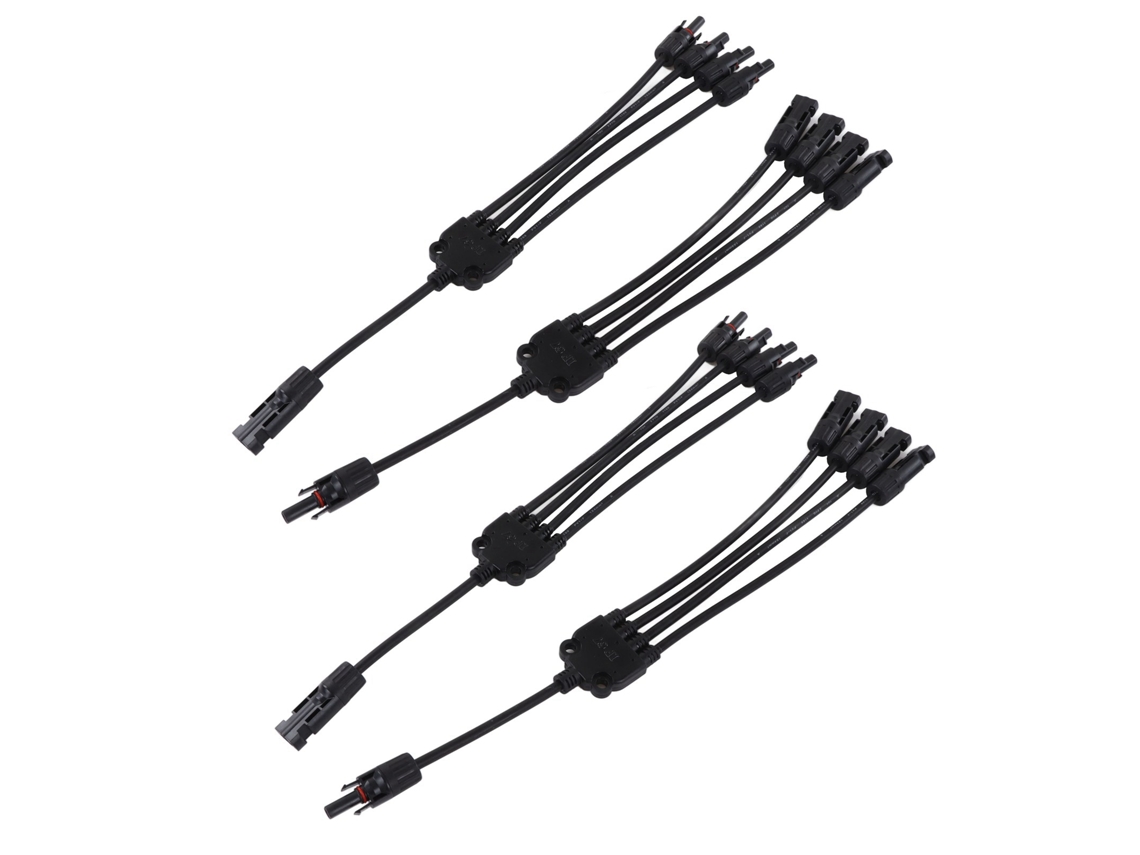 Cabo Adaptador Solar Paralelo Com Conector Macho Fêmea