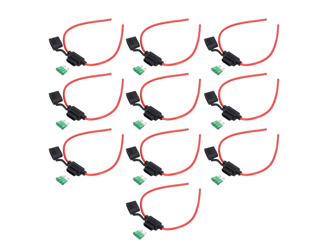 10set Suporte de Fusível Inline 30a S/MARCA