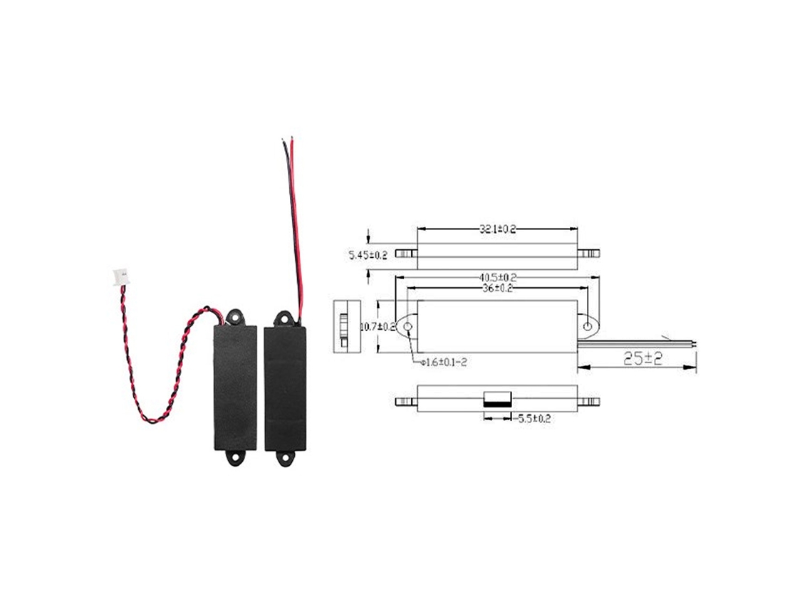 Mini Altifalante Laxiscreed De 6ω E 1w Ideal Para Projetos De Áudio Portáteis