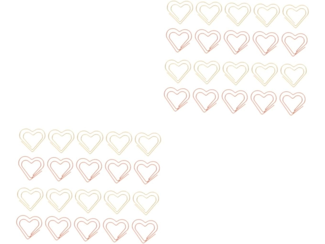 Marcadores de livros com clipes de metal Angooily para mesa e escola, decorativos e duráveis, 100 unidades*2