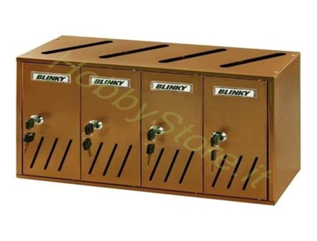 Caixa De Correio Blinky K4 4 Box Auburn Casellari Post, 42 X 17,5 X 30