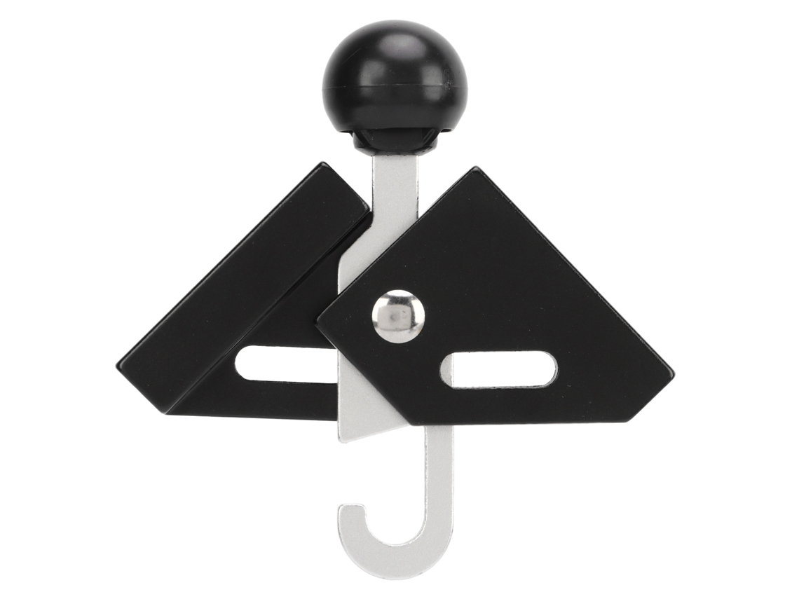 Capacete de Teto de Tenda Ajustável 8mm Alumínio Preto