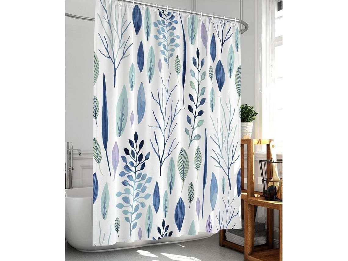 2026-cortina De Banho Linjou 180x180cm Impermeável Lavável Com 12 Ganchos, Tecido Poliéster Anti-umidade, Hem Pesado