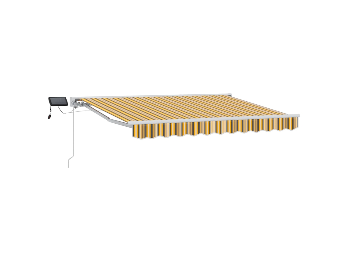 Maison Exclusive - Estrutura De Toldo Manual Com Leds 2,5 X 2 M