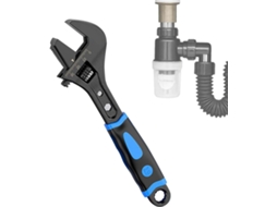 Chave Inglesa Ajustável À Prova D'água | Ergonômica Em Metal – Portátil