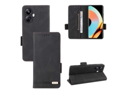 Capa De Couro Com Fecho Magnético Para Realme 10 Pro