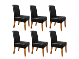 Conjunto 8 Capas Couro Sintético Preto Rnemitery